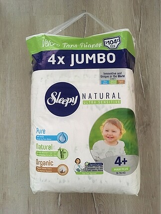 Sleepy 4+ cırtlı bez