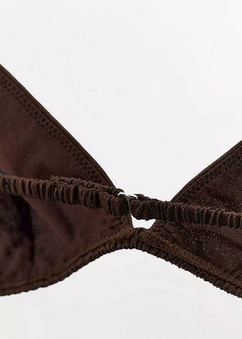 Zara İpek Detaylı Üçgen Bralet