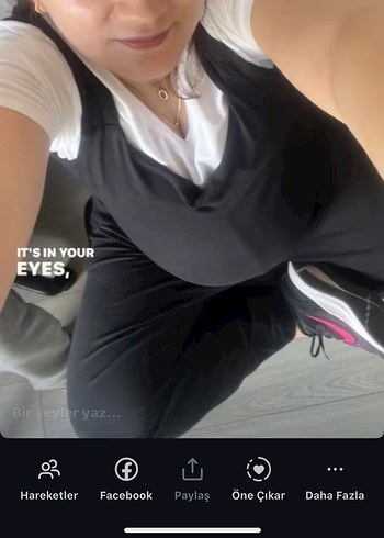 Siyah penye kumaş V Yaka Uzun Tulum - Görsel 3