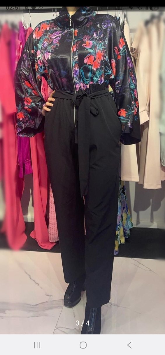 Sakka Atelier Çiçek Desenli Şık Tulum - Görsel 3