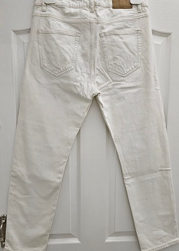 MANGO ERKEK BEYAZ JEAN PANTOLON - Görsel 3