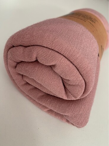 Silk home pudra renk penye şal
