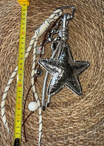 Bohem Yıldız Anahtarlık Çanta Charm - Görsel 3