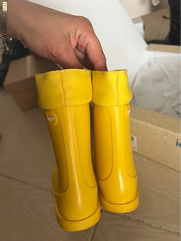 26 Beden sarı Renk Unisex çocuk kışlık bot igor marka