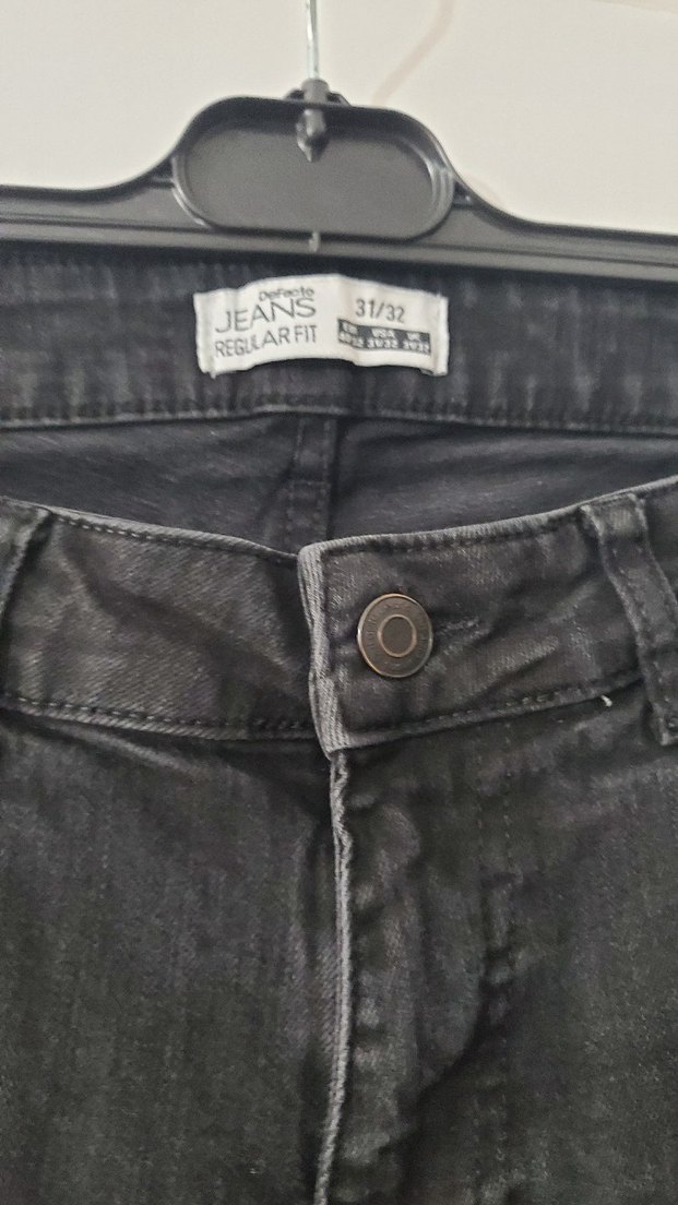 Siyah Midi Boy Regular Fit Kadın Kot Pantolon - Görsel 2