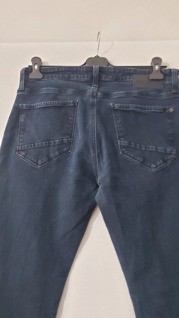 Lacivert Erkek Denim Jeans Regular Fit - Görsel 4