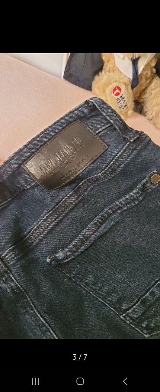 Erkek Mavi Regular Fit Denim Jean - Görsel 3