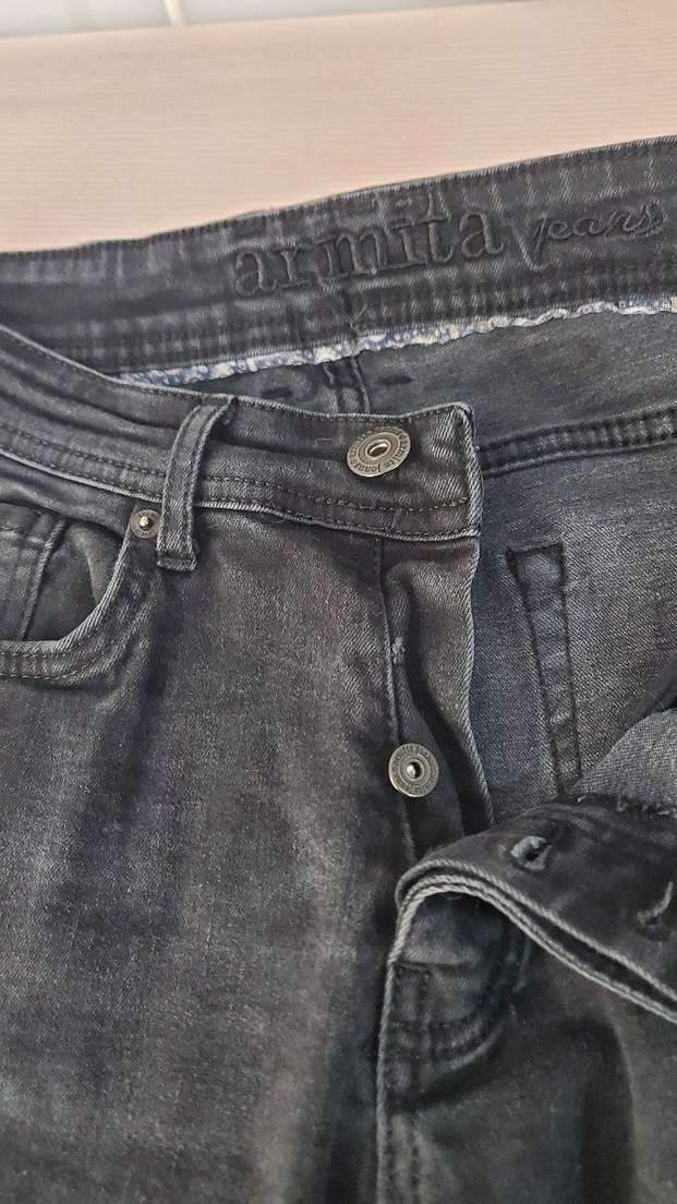 Gri Erkek Denim Jean Pantolon - Görsel 3