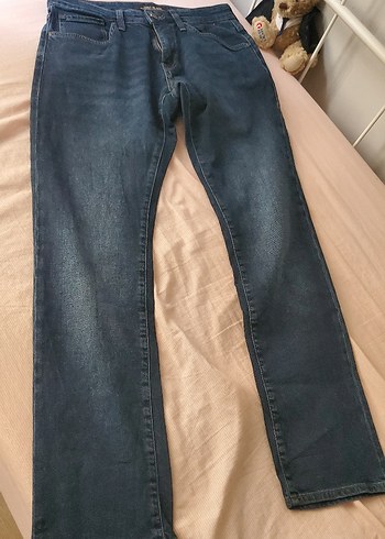 Erkek Mavi Regular Fit Denim Kot Pantolon - Görsel 5
