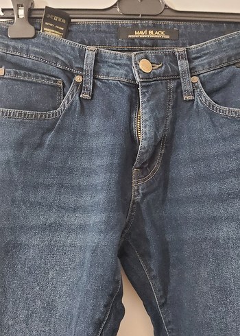 Erkek Mavi Regular Fit Denim Kot Pantolon - Görsel 6