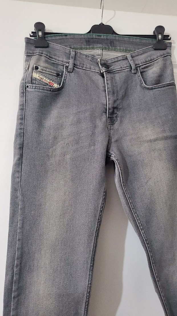 Gri Regular Fit Erkek Denim Pantolon - Görsel 2