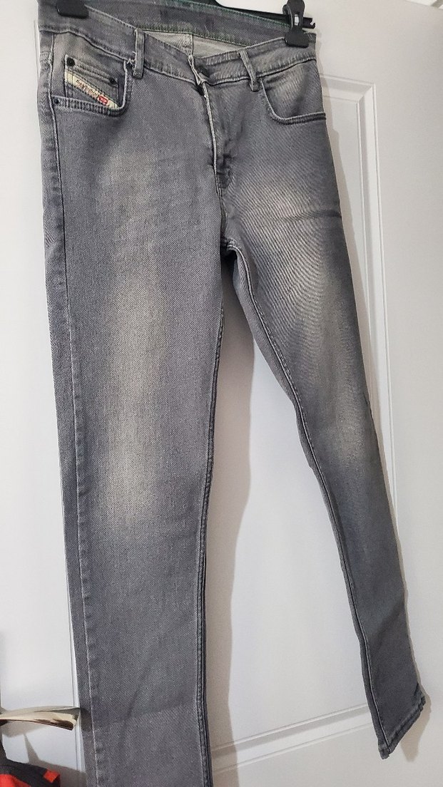 Gri Regular Fit Erkek Denim Pantolon - Görsel 3