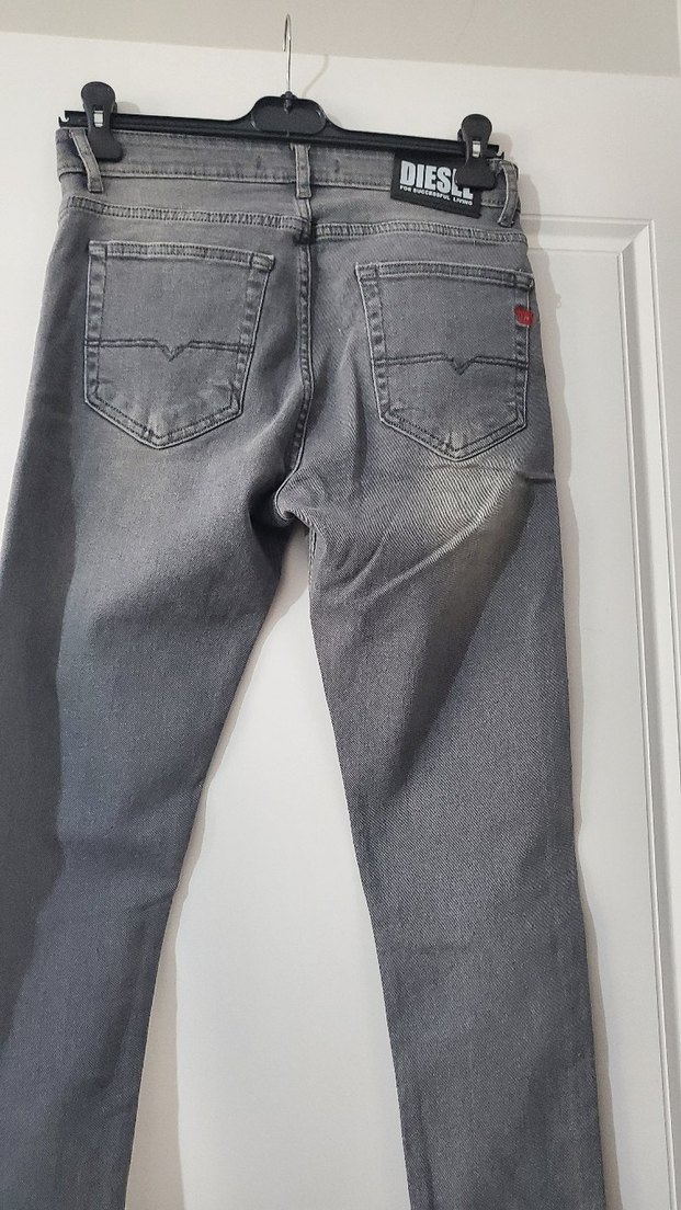 Gri Regular Fit Erkek Denim Pantolon - Görsel 5