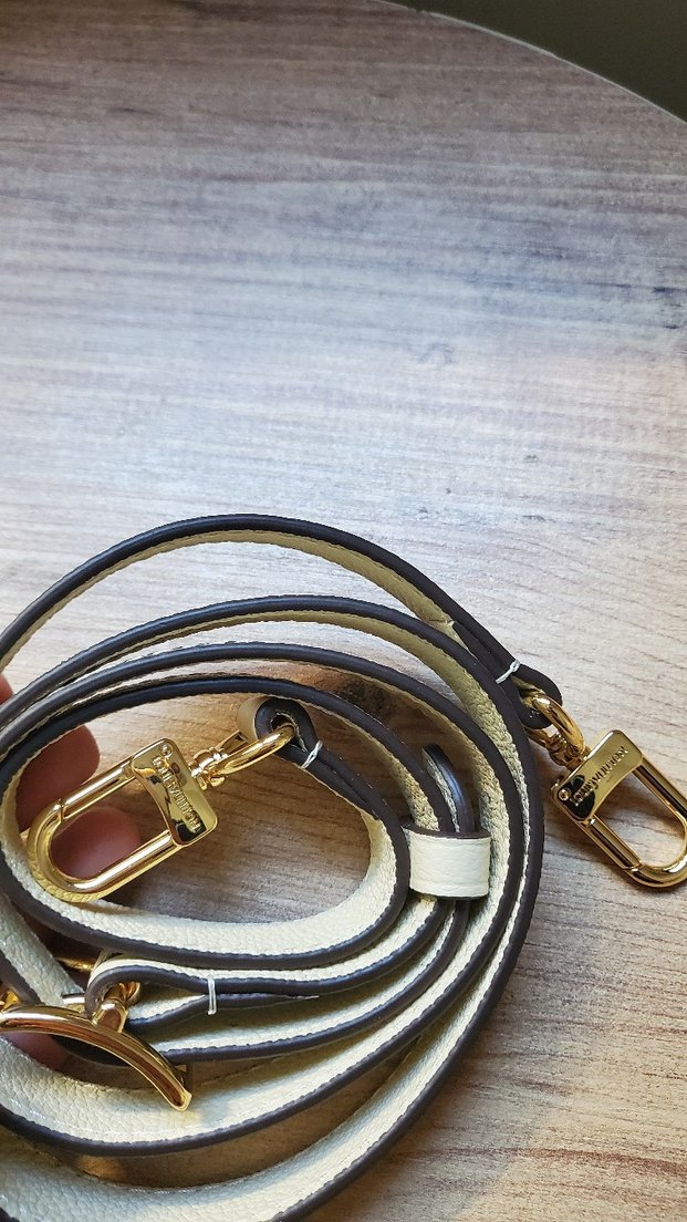 bej renk deri canta askısı - Görsel 2