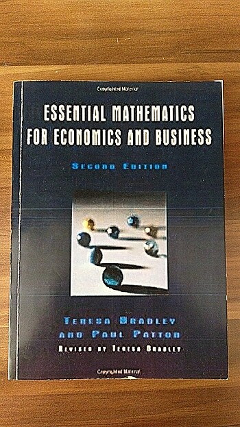Essential mathematics for economics and business