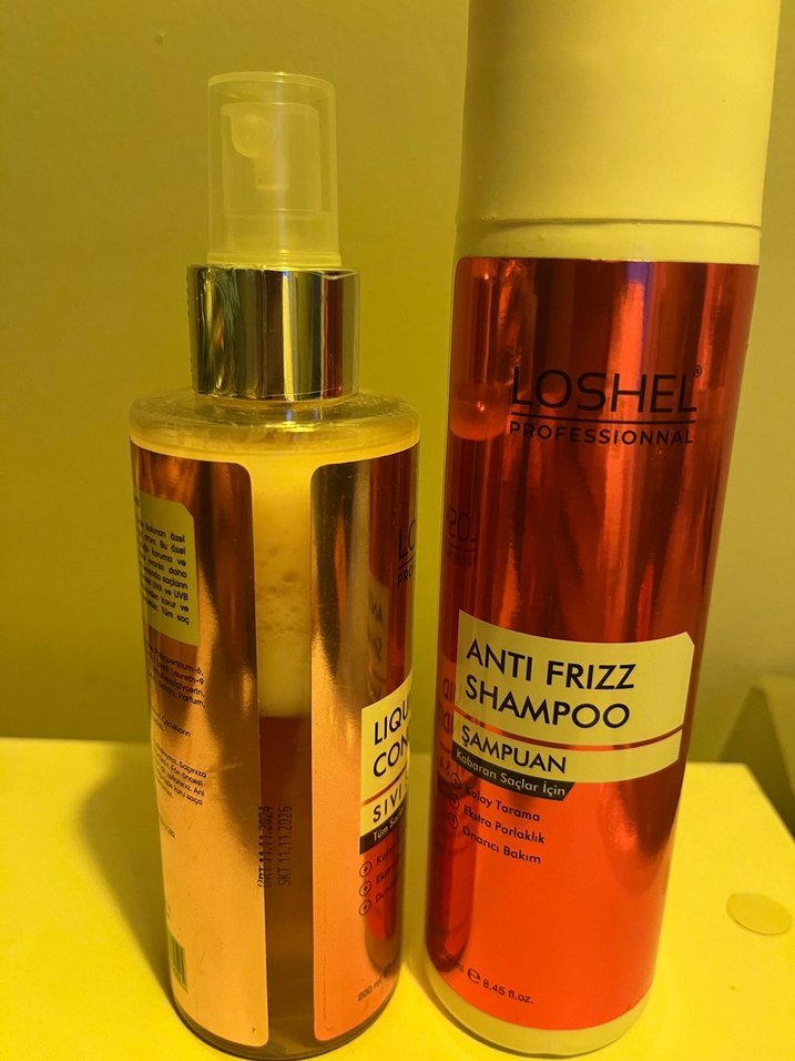 Loshel Sıvı Saç Kremi ve Anti Frizz Şampuan - Görsel 2