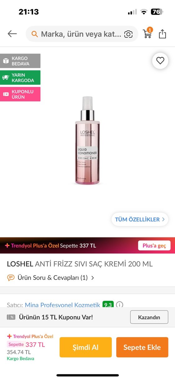 Loshel Sıvı Saç Kremi ve Anti Frizz Şampuan - Görsel 4