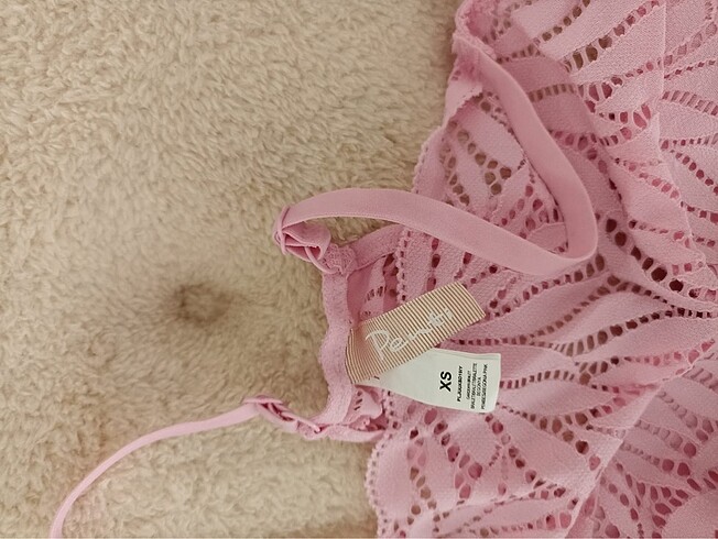xs Beden pembe Renk Penti bralet