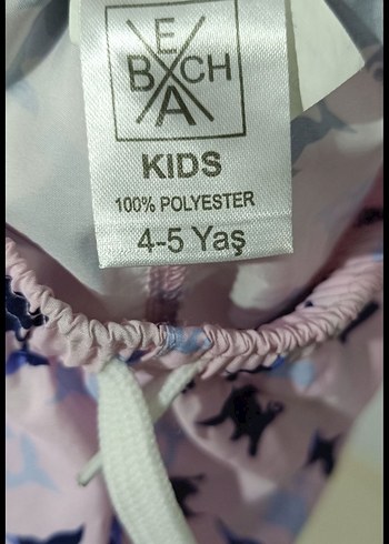 Pembe Renkli kız Çocuk Bağlama Desenli Şort - Görsel 2