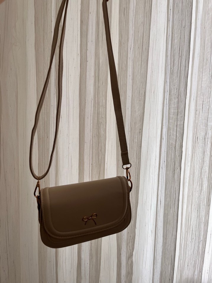 Bej Deri Kadın Çanta - Görsel 2