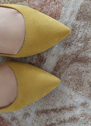 37 Beden sarı Renk Sarı 5cm topuklu ayakkabı 