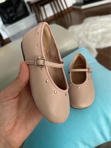 Zara Zara Zımbalı Deri Çocuk Babet