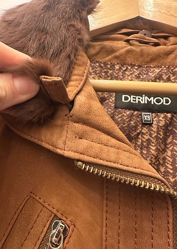 Derimod %100 Deri Süet Ceket - Görsel 5