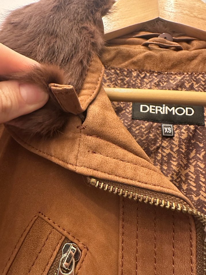 Derimod %100 Deri Süet Ceket - Görsel 5