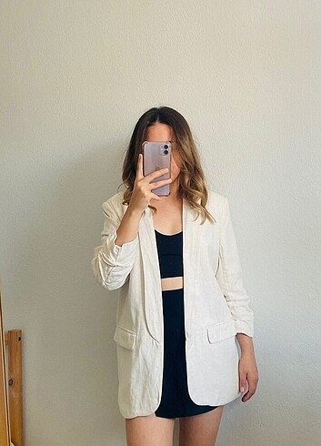 Stradivarius Stradivarius keten bej blazer ceket