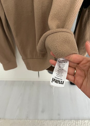 Kahverengi Erkek Örme Sweatshirt - Görsel 3