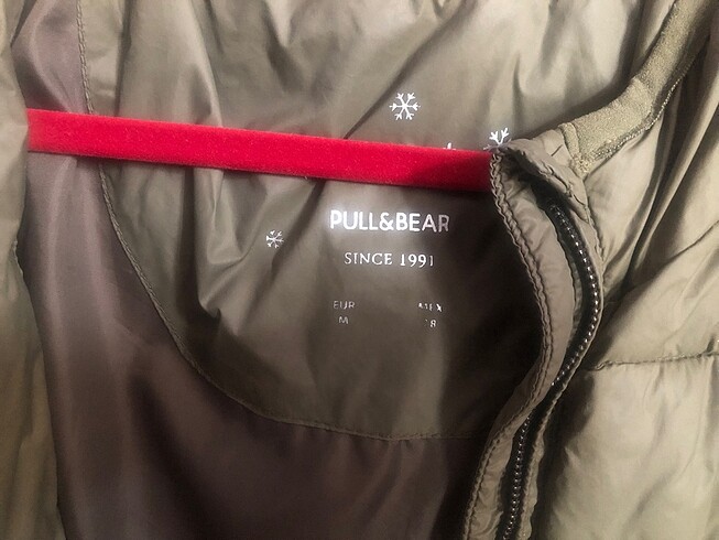 m Beden Pull&Bear Kadın Haki Şişme Mont