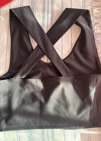 Siyah Parlak Puma Spor Sütyeni - Görsel 2