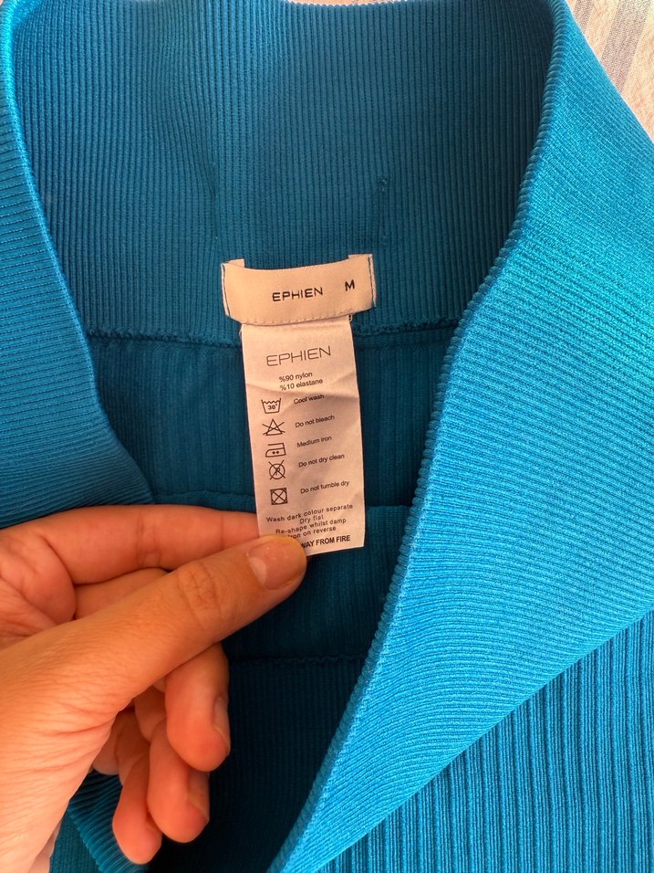 Lacivert Fitilli Hamile Mini Şort - Görsel 2