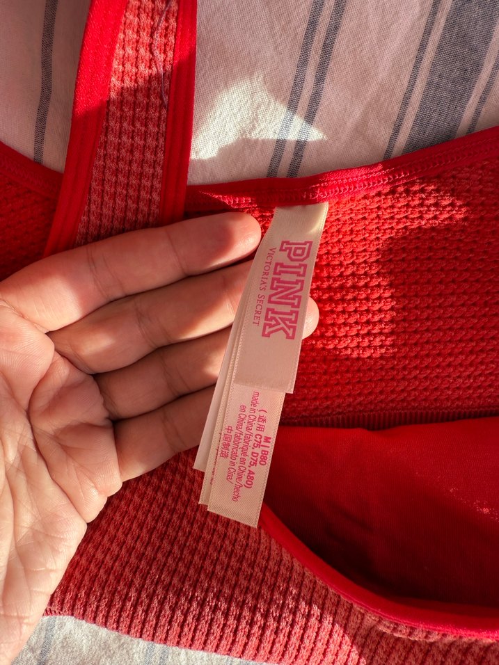 Pink marka Kırmızı Spor Sütyeni - Görsel 2