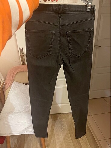 s Beden siyah Renk Bershka yüksek bel saran pantolon