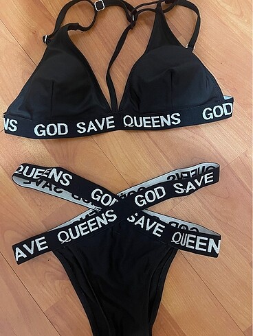 Özel tasarım siyah bikini