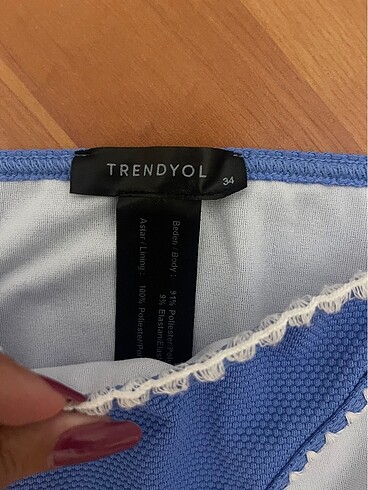 xs Beden mavi Renk Trendyol mavi bikini