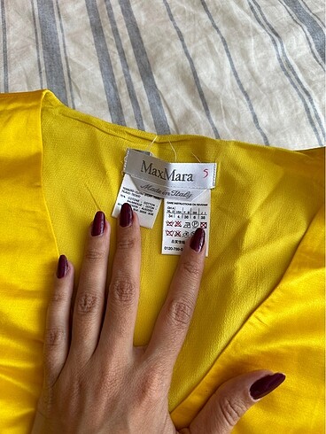 Max Mara sarı elbise - Görsel 3