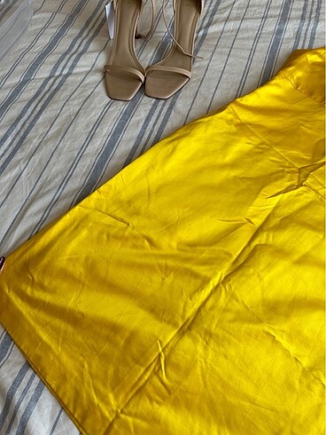 Max Mara sarı elbise - Görsel 4
