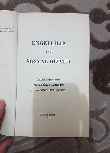  Engellilik ve sosyal hizmet