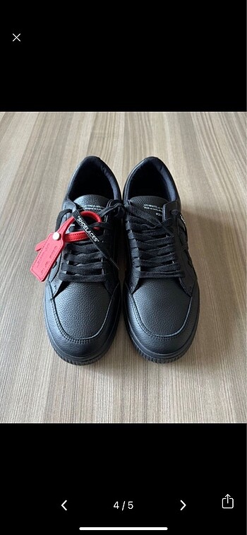 39 Beden siyah Renk Off-white ayakkabı