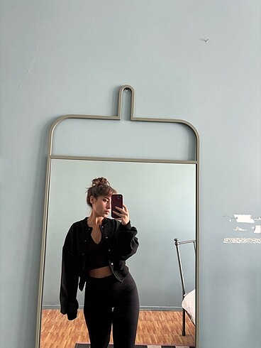 s Beden siyah Renk Zara crop kaşe ceket