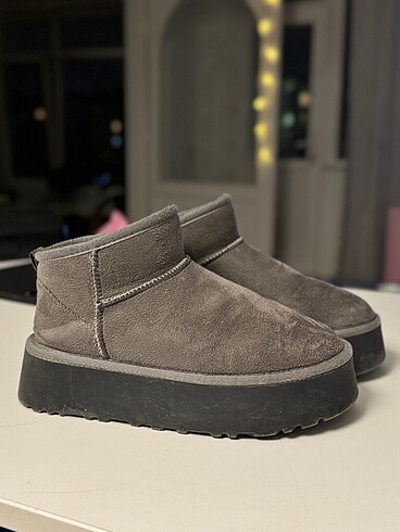 36 Beden gri Renk Ugg mini bot