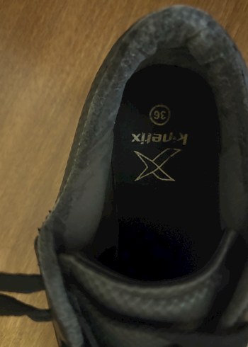 Kinetix Siyah Bağcıklı Kadın Sneakers