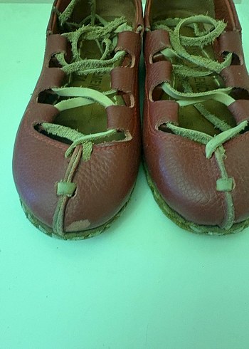 Hakiki Deri El Yapımı Babet - Görsel 3