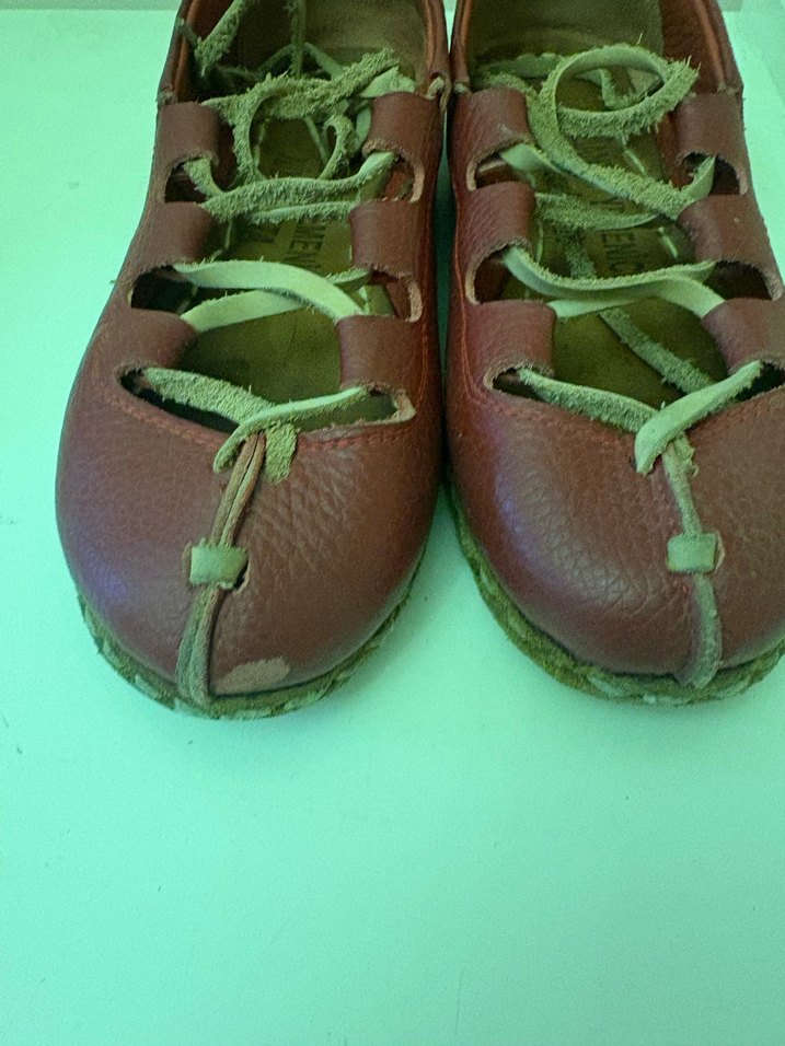 Hakiki Deri El Yapımı Babet - Görsel 3