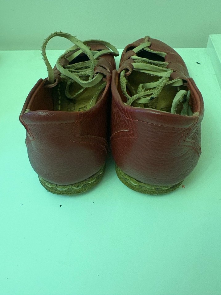 Hakiki Deri El Yapımı Babet - Görsel 4