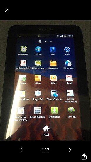 Samsung gt-p1000 tablet telefon