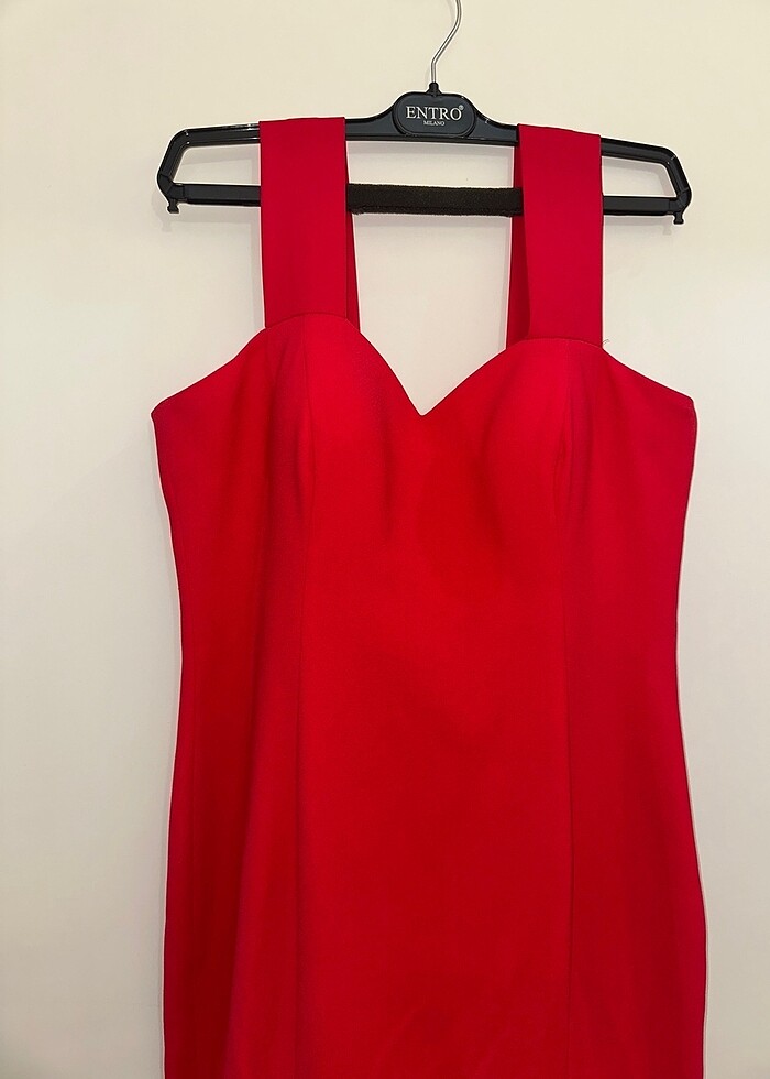 Kırmızı Balık Abiye Elbise - Görsel 2