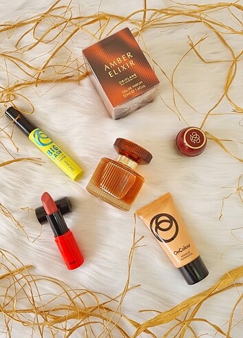 Amber elixir Parfüm ve Makyaj seti